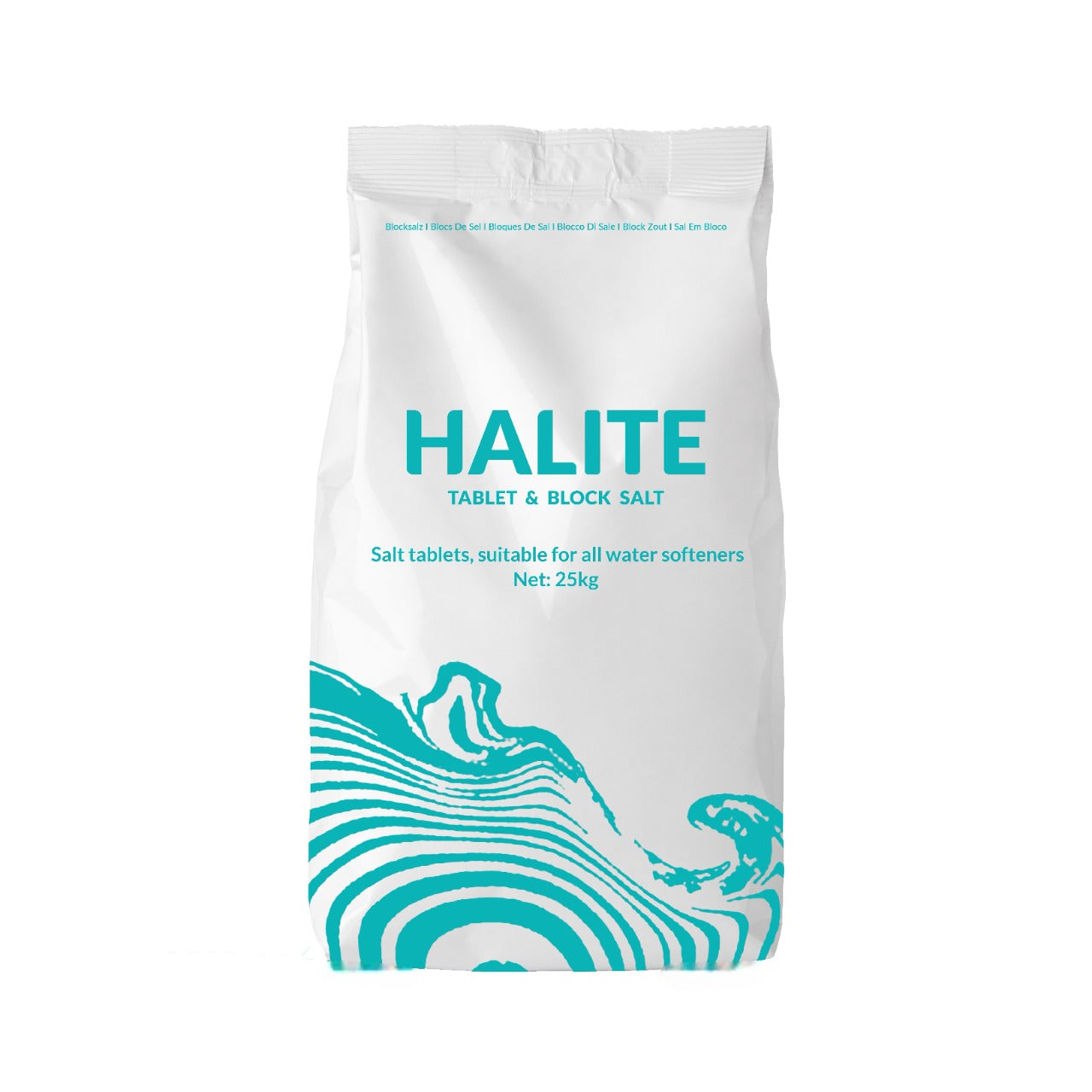 1 x 25kg Bag of Halite Salt Tablets